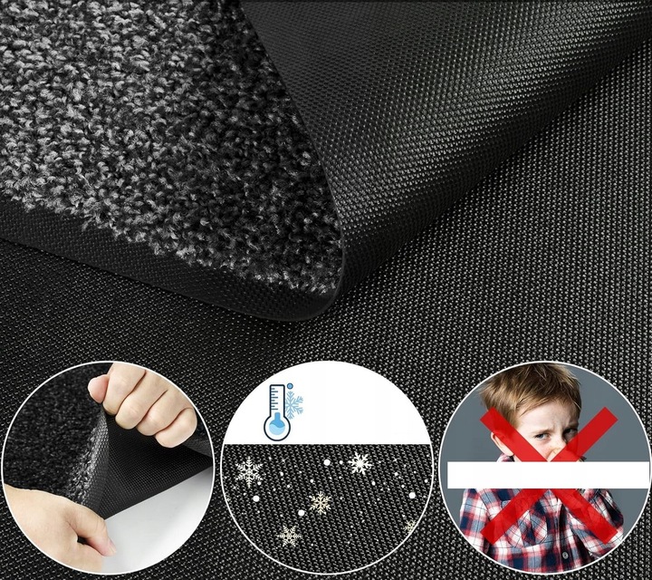 Wycieraczka do Butów Zewnętrzna Wewnętrzna Antypoślizgowa 60x90 cm