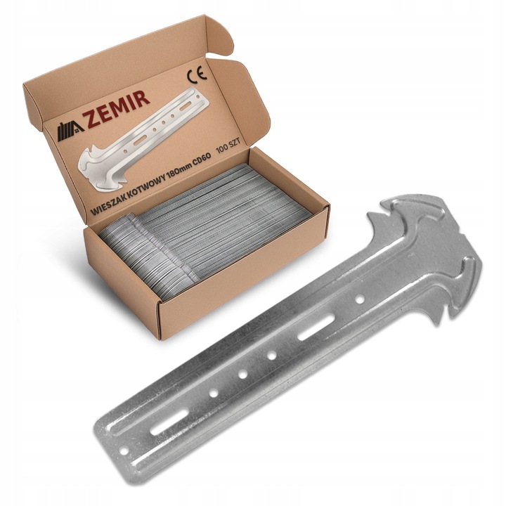 WIESZAK KOTWOWY DO PODDASZY 18cm 180mm PŁYTA PROFIL 100szt