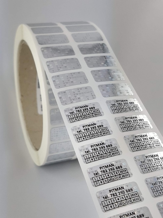 PLOMBA HOLOGRAM SECURITY VOID 20*10 mm - 1000 szt