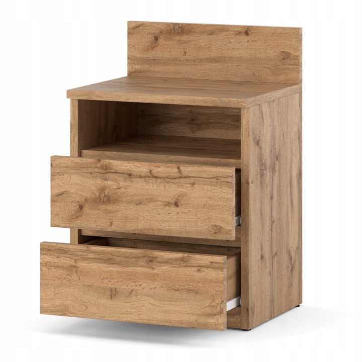 Szafka Nocna Stolik Nocny Wotan 40CM 2 Szuflady Półka Nakastlik Do