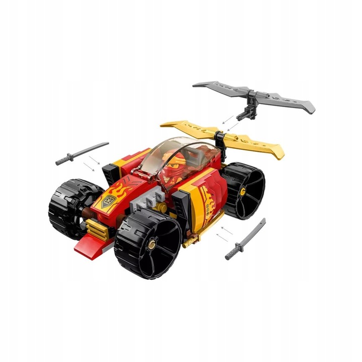 LEGO NINJAGO 6+ SAMOCHÓD AUTO NINJA KAIA EVO 71780