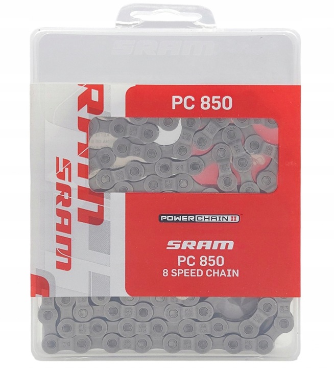 Łańcuch 8 rzędowy SRAM CN PC850 114ogniw + spinka