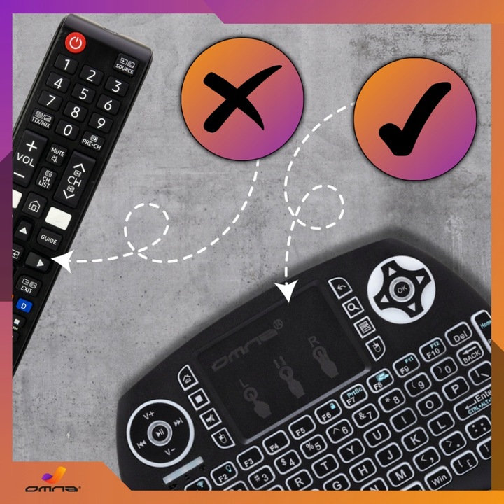 Klawiatura podświetlana bezprzewodowa z touchpadem mini do tabletu tel LED