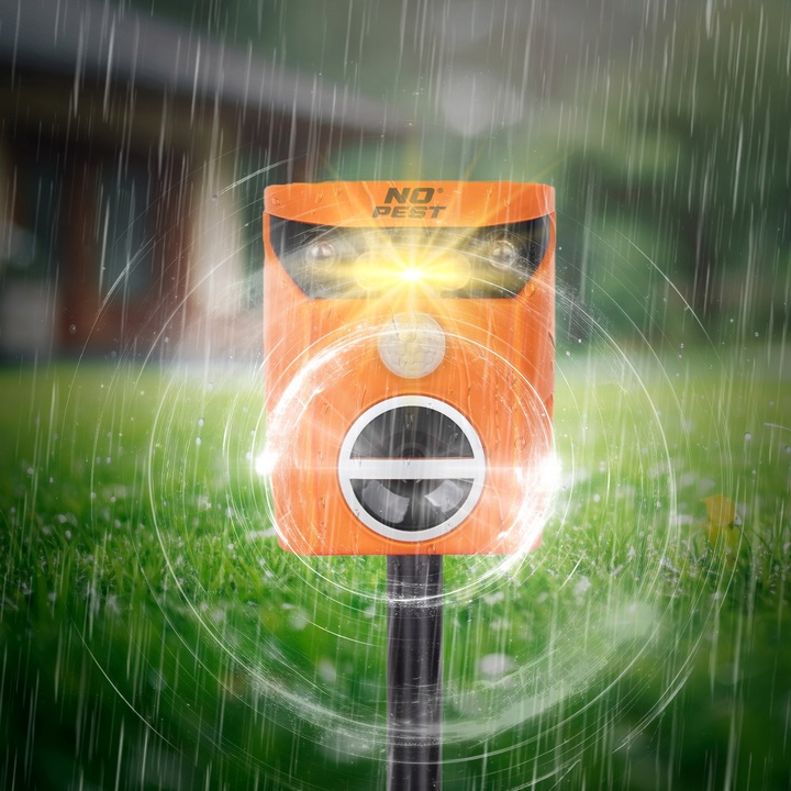 ULTRADŹWIĘKOWY ODSTRASZACZ NA LISY DZIKI SARNY JELENIE BOBRY ZAJĄCE