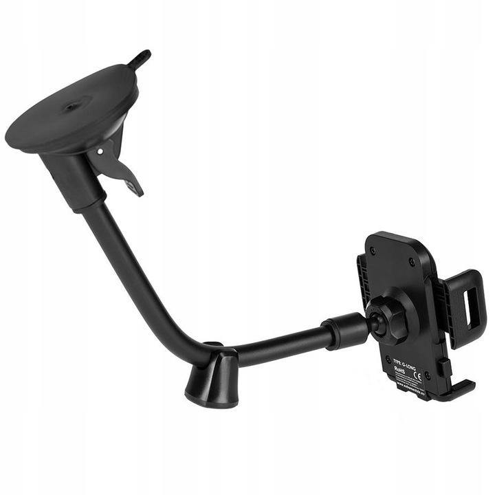 ZESTAW ŁADOWARKA 4xUSB 7A UCHWYT DO SZYBY DŁUGI ELASTYCZNY PODPÓRKA