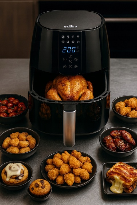 FRYTKOWNICA BEZTŁUSZCZOWA AIR FRYER FRYTOWNICA DUŻA 4L MISA