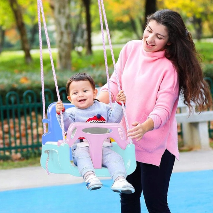 Huśtawka Ogrodowa Modułowa domowa dla Dzieci 3w1 Mocna na Linach