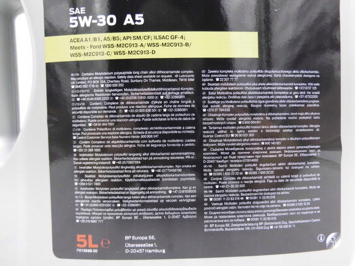 OLEJ FORD FORMULA F 5L A5 5W-30 15CF54