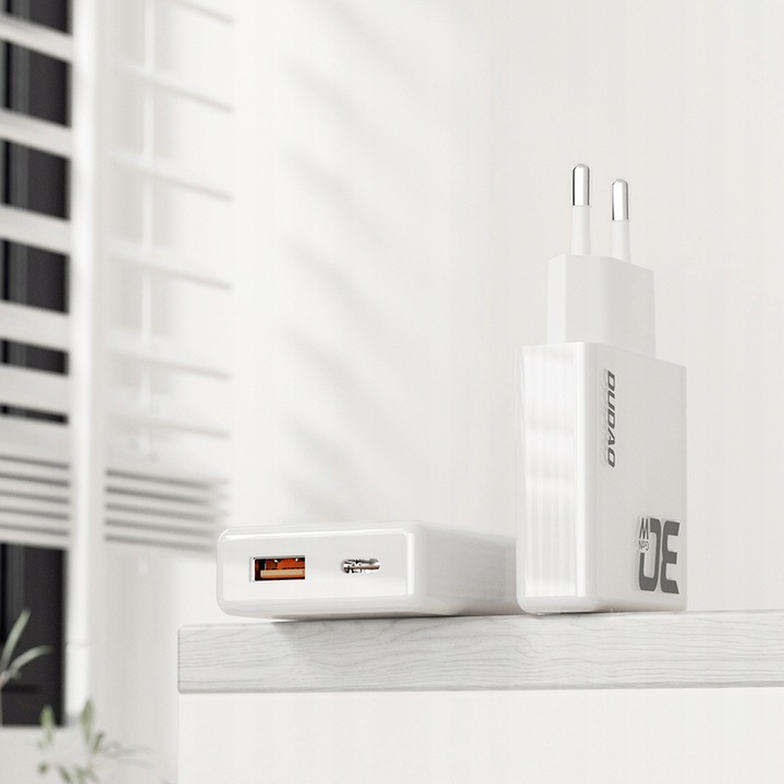 SZYBKA ŁADOWARKA DO TELEFONU PD 30W ŁADOWARKA SIECIOWA USB-C / USB-A QC 3.0