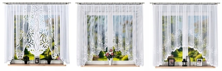 Firana żakardowa ALINA rozm. 320x160cm (gotowa) z łukiem