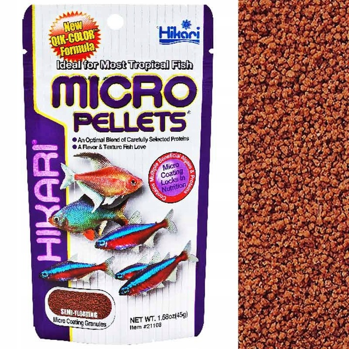 HIKARI Micro Pellets 45g Dla ryb z Amazonki