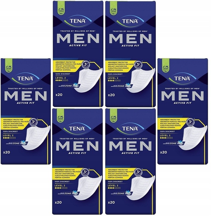 TENA MEN LEVEL 2 MEDIUM wkłady anatomiczne 20 szt.