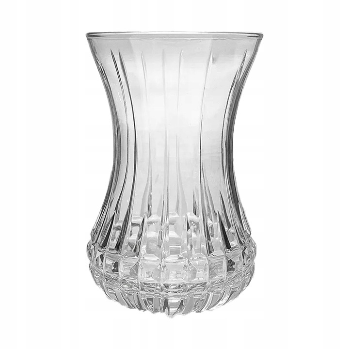 ZESTAW SZKLANEK DO TURECKIEJ HERBATY TULIPANKI Z PODSTAWKAMI 6+6 el. 165ML