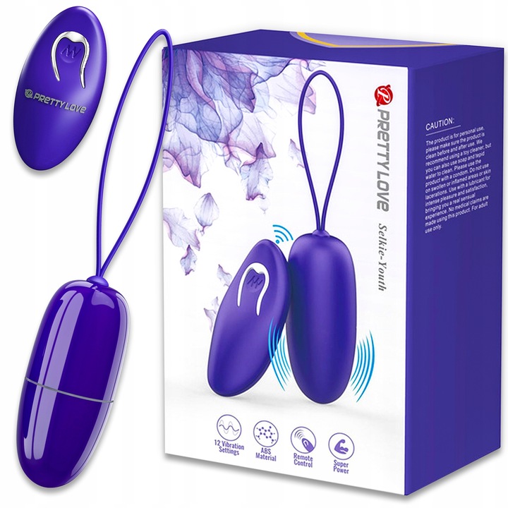 WIBRATOR DAMSKI WIBRUJĄCE JAJKO JAJECZKO DO POCHWY Z PILOTEM BEZPRZEWODOWE