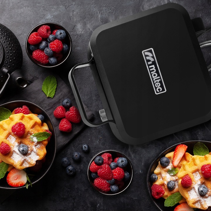 GOFROWNICA DUŻE GOFRY REGULACJA TEMPERATURY DŹWIĘK MOCNA 2200W