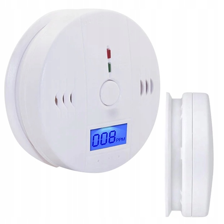 CZUJNIK CZADU GAZU CO LCD WYKRYWACZ TLENKU WĘGLA CERTYFIKOWANY