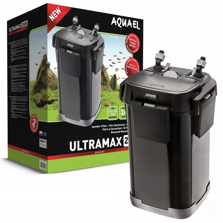AQUAEL ULTRAMAX 2000 FILTR ZEWNĘTRZNY 700L +GRATIS