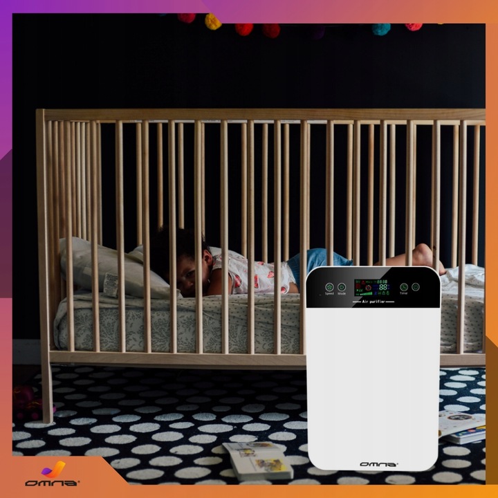 Oczyszczacz powietrza z jonizatorem duży dla alergików jony hepa lampa