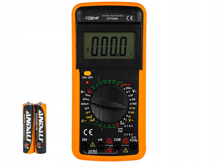 PROFESJONALNY MULTIMETR MIERNIK UNIWERSALNY CYFROWY PRĄDU NAPIĘCIA