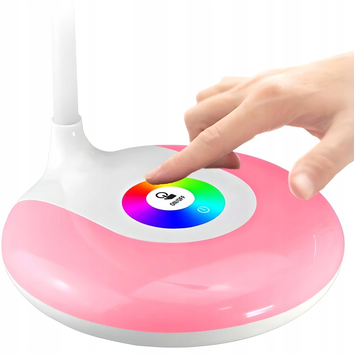 LAMPKA BIURKOWA LED NA BIURKO LAMPA 256 KOLORÓW RGB DO NAUKI DOTYKOWA