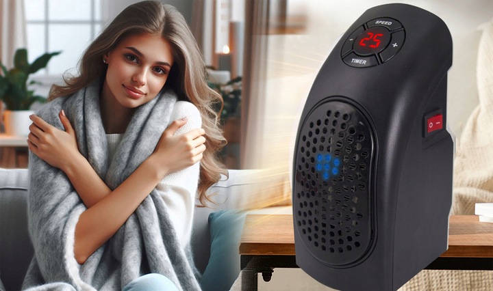 MINI GRZEJNIK ELEKTRYCZNY OGRZEWACZ FARELKA 400W HANDY HEATER