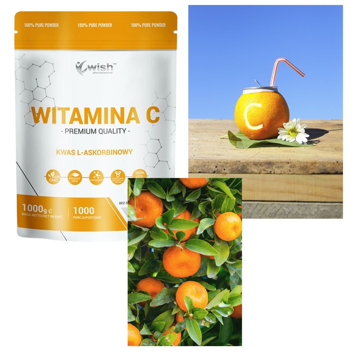 WITAMINA C W PROSZKU 100% KWAS L-ASKORBINOWY 1Kg
