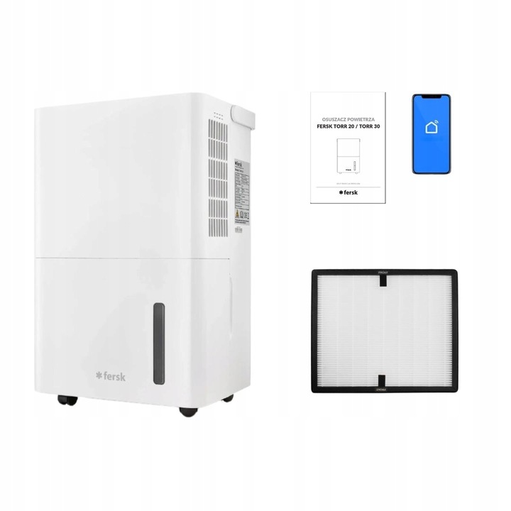Osuszacz powietrza pochłaniacz wilgoci FERSK TORR 30 Wh 30 l 60m² HEPA