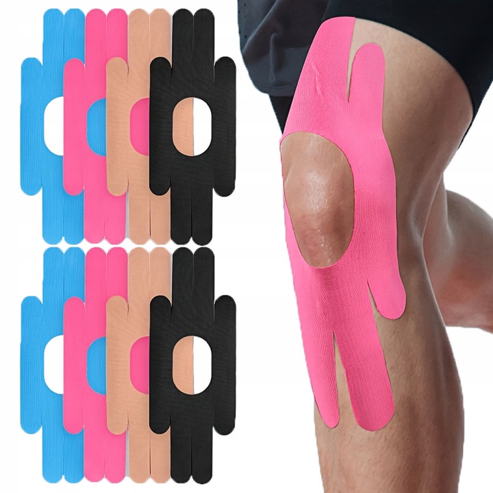 WYSOKIEJ JAKOŚCI TAŚMA KINEZJOLOGICZNA na ciało kolano 8 PCS
