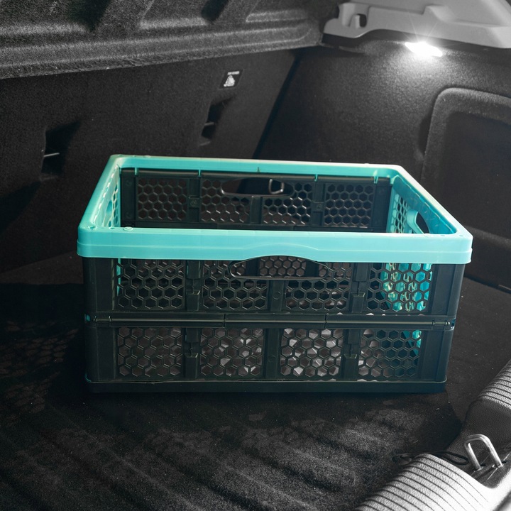 SKRZYNKA SKŁADANA DO BAGAŻNIKA KOSZ ZAKUPY POJEMNIK SKŁADANY 32L DUŻY