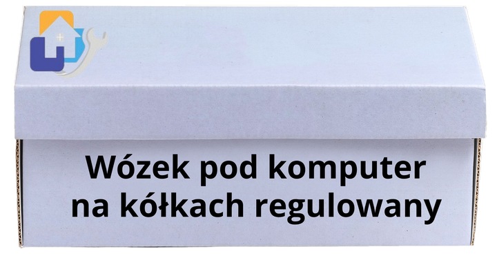 PODSTAWKA POD KOMPUTER STACJONARNY PC NA KÓŁKACH WÓZEK STOJAK REGULOWANY