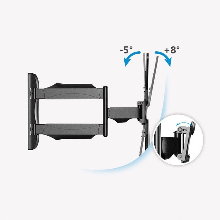 Markowy Obrotowy Uchwyt TV do Telewizorów 32'-55' Wysoka jakość Cert. TUV