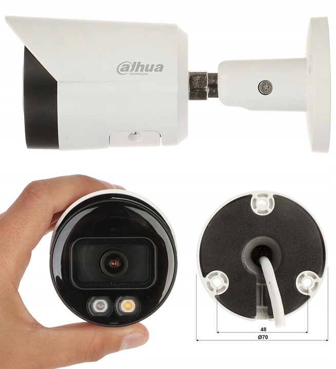 Top Zestaw monitoringu do dużego Domu IP 8 Inteligentnych Kamer Dahua 8MPx