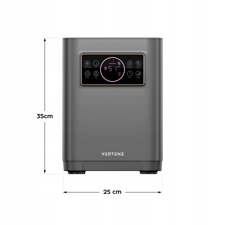 Nawilżacz powietrza ewaporacyjny VERTENZ oczyszczacz jonizator 3,5L 5W