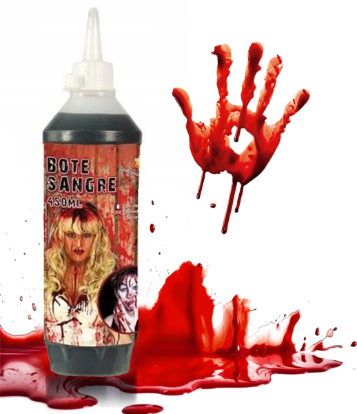 SZTUCZNA KREW W BUTELCE POJ. 450 ML HALLOWEEN CHARAKTERYZACJA 0,45 LITRA