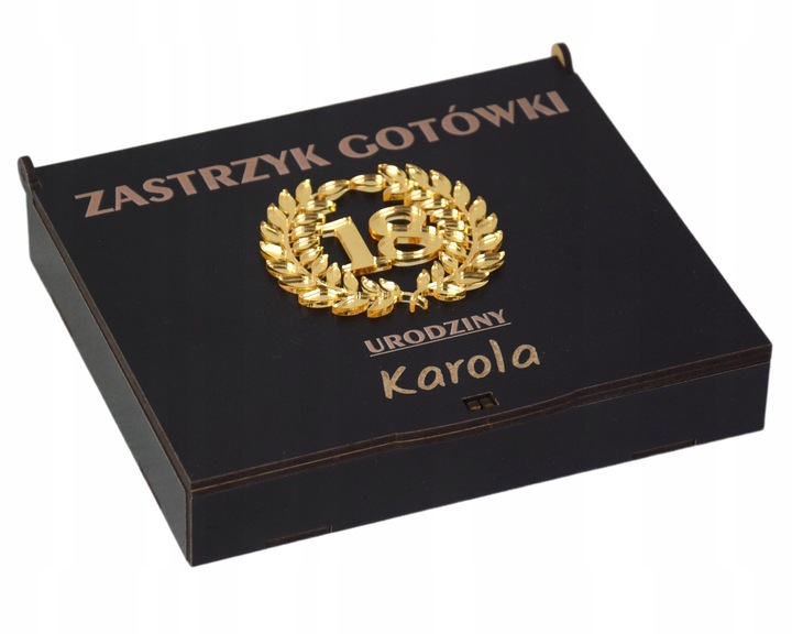 Pudełko Zastrzyk Gotówki Prezent na 18 Urodziny