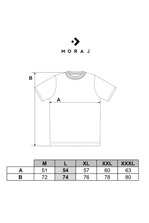 KOSZULKA MĘSKA KRÓTKI RĘKAW BAWEŁNIANA T-SHIRT ZESTAW 3-PAK MORAJ