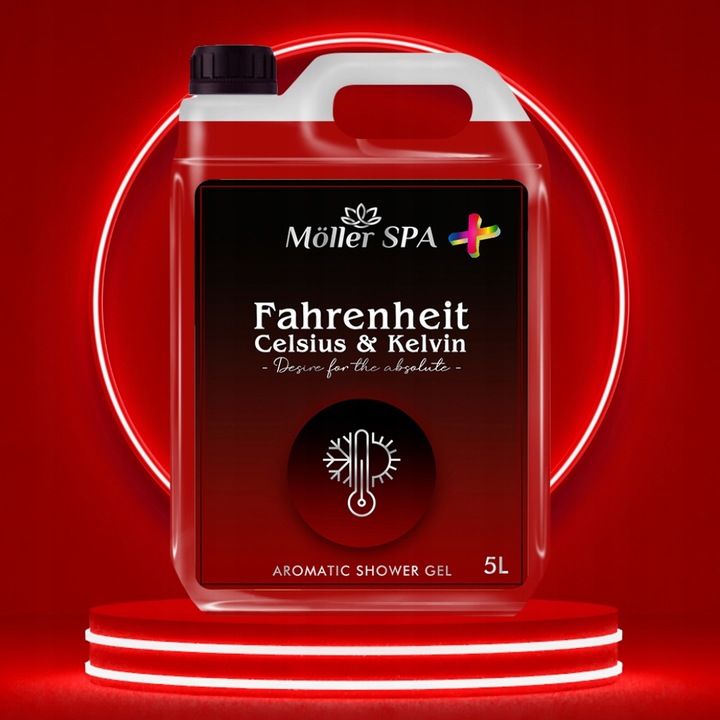 ŻEL POD PRYSZNIC O ZAPACHU PERFUM FAHRENHEIT MĘSKI Moller SPA PLUS 5L