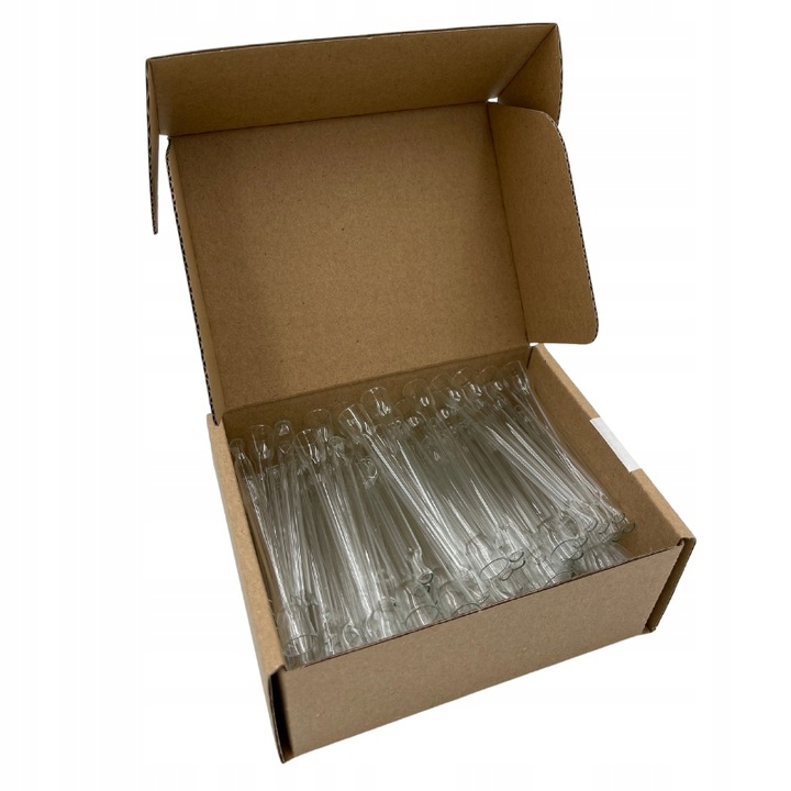 Lufka fifka szklana prosta 8cm 100szt