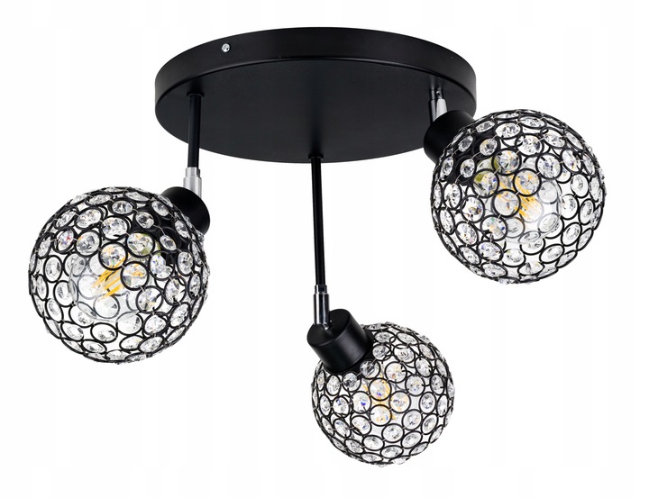 Klosz drut METAL KRYSZTAŁ do lamp E27 LOFT KULA