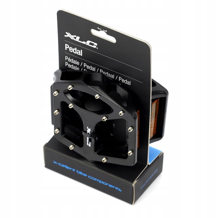 Pedały platformowe aluminiowe XLC PD-M10, czarne