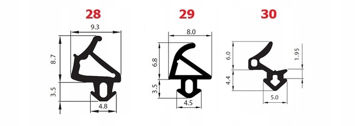10mb S-1127 SZARA Uszczelki Okienne Uszczelka Okienna Do Okna Okien
