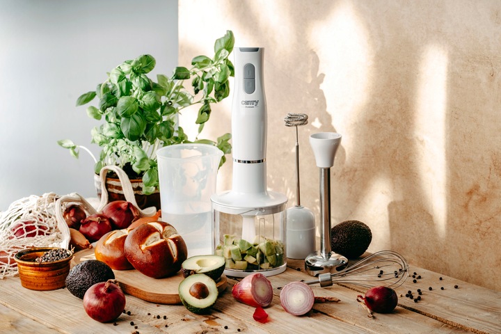 BLENDER RĘCZNY WIELOFUNKCYJNY MIKSER MALAKSER 800W ROZDRABNIACZ