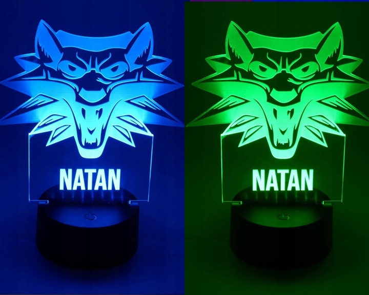 Lampka Nocna Lilo i Stich 3D Led IMIĘ Grawer