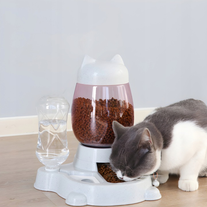 PODAJNIK WODY I KARMY AUTOMATYCZNY MISKA DLA KOTA I PSA DOZOWNIK 2W1 POIDŁO