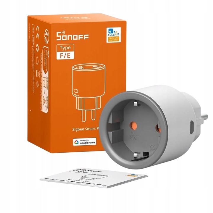 Gniazdko SONOFF S60ZB Zigbee 3.0 Wtyczka Pomiar Prądu Mocy Energii