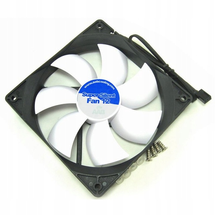 AABCOOLING SUPER SILENT FAN 12cm CICHY WENTYLATOR DO PC WIATRAK 120mm 13dB