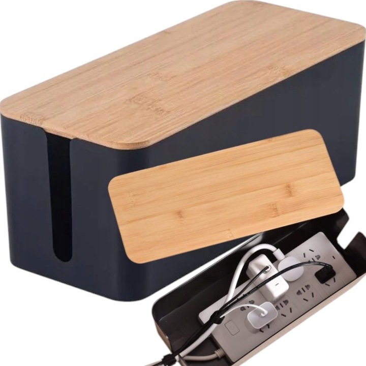 ORGANIZER POJEMNIK PUDEŁKO MASKOWNICA NA KABLE PRZEWODY LISTWY