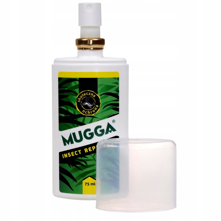 Mugga Spray 9,5% DEET 75 ml na Komary Kleszcze Moskity Preparat dla Dzieci