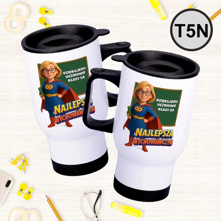Personalizowany Kubek termiczny dla Wychowawcy Prezent na Dzień Nauczyciela