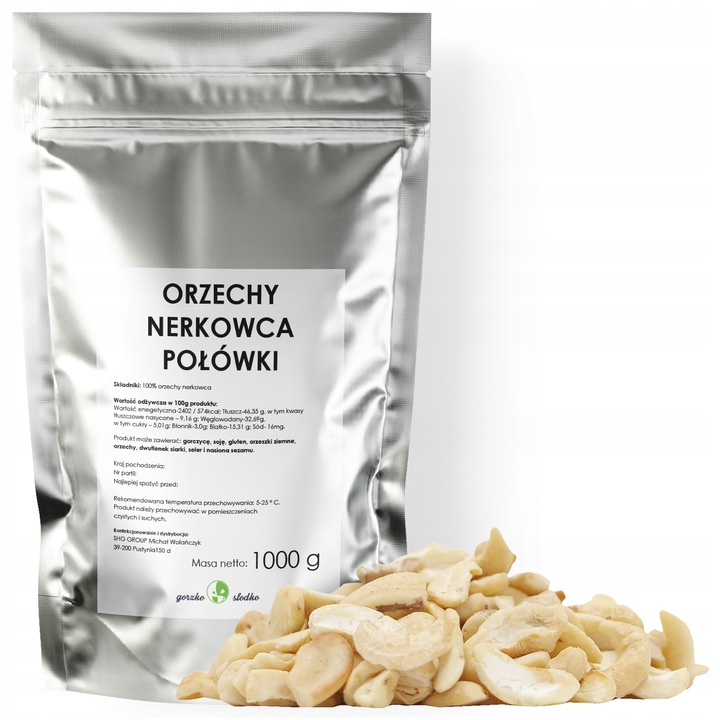 ORZECHY NERKOWCA połówki 1kg